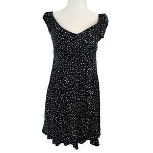 NWT Forever 21 Polka Dot Puff Sleeve Mini Dress